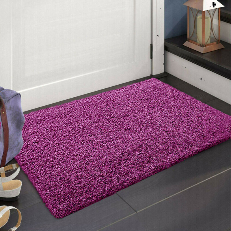 Merinda Non-Slip Indoor Doormat, Obergine