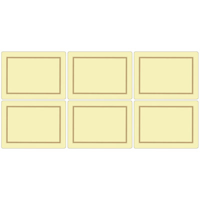 Portmeirion, Pimpernel, Placemats - Classic Black