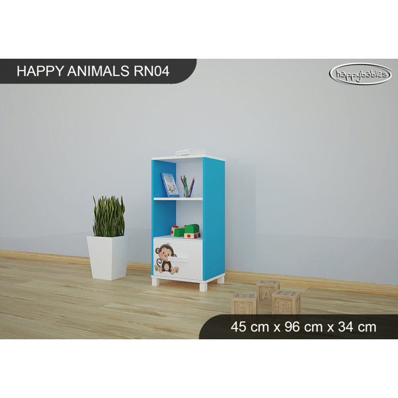 45cm W Animals Kids Cube, Blue
