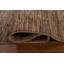 Tapis brun en laine noué à la main de conception unique 8 pi 3 po x 11 pi 8 po New Age