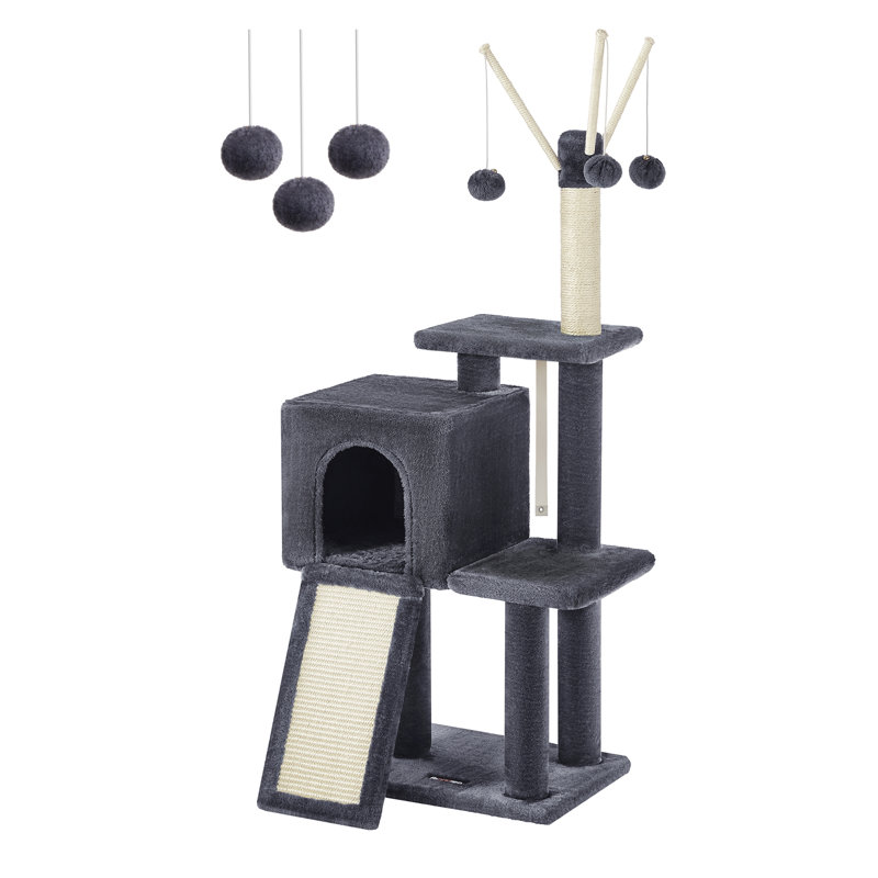 Colter 118.1cm H Cat Tree, Smoky Grey