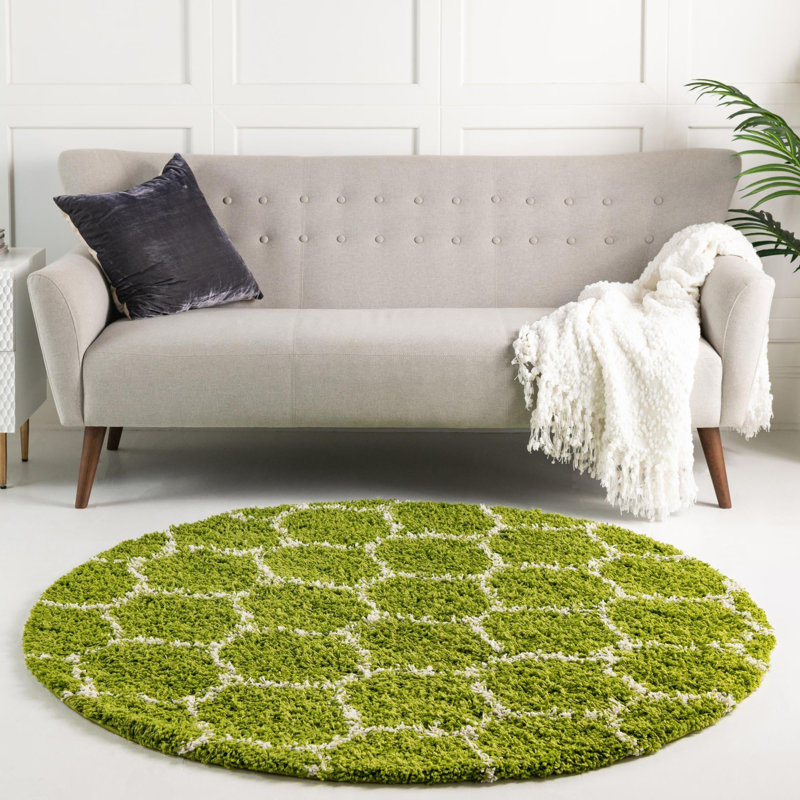 Geometric Indoor Rug, Round 6'