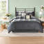 Ensembles de literie pour chalet confortable, polyester gris, confort campagnard