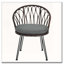 Ensemble de loisirs d'extérieur, 2 chaises simples en rotin avec table ronde en verre-1537625891