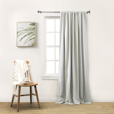 Dhriya Cotton Blend Rod Pocket Room Darkening Single Curtain Panel