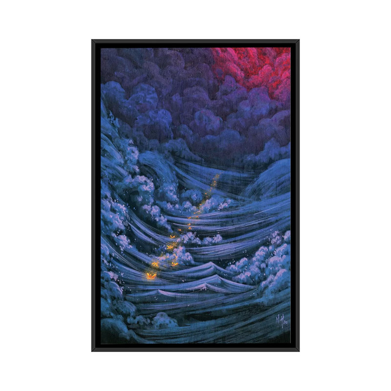 Passage 1 Piece Painting on Canvas, 66.04 cm H x 45.72 cm W, Black Framed
