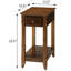 Table d'appoint en bois massif noyer - rangement spacieux pour la vie organisée qui se marie bien avec les intérieurs-2028964496