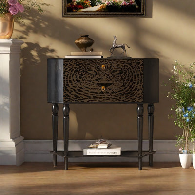 Spacious Storage Cabinet with Solid Pine Legs