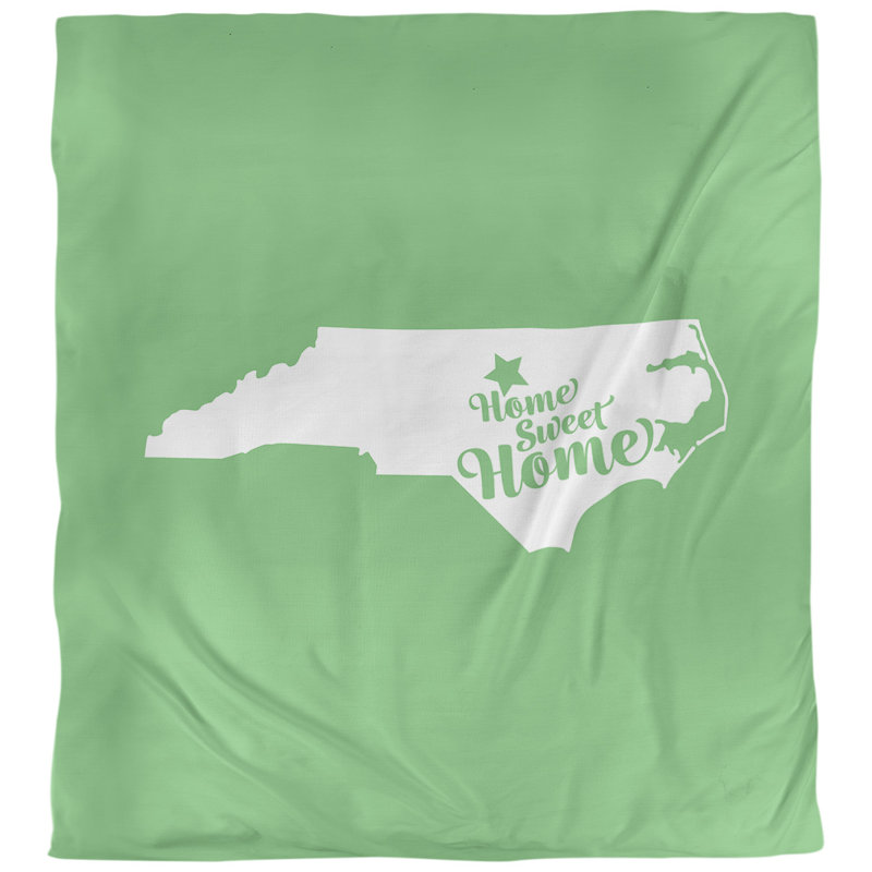 Housse de couette durham de la maison, Housse de couette pour très grand lit, Vert, Microfibre