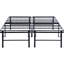 Support de matelas pour grand lit noir, acier robuste, pliable pour l'espace, capacité de charge de 750 lb, structure de support, finition-313476667