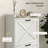 Slim Shoe Cabinet For Entryway, Farmhouse Hidden Shoe Storage Cabinet With 2 Flip Drawers And Adjustable Shelves For 8 Pairs Of Shoes