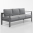 Brandtley Aluminum Patio Sofa