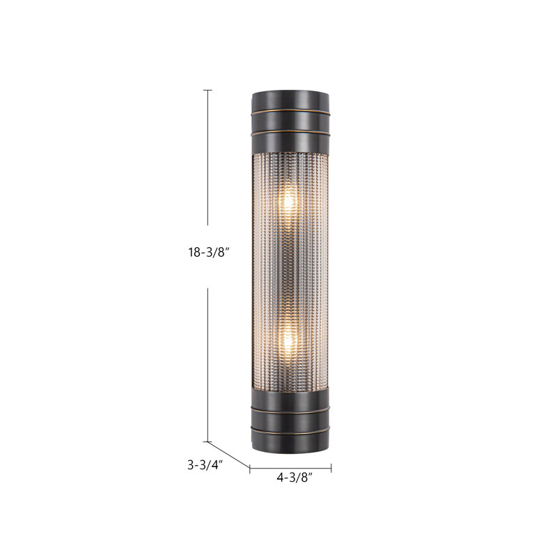 Willard 2 - Light Vanity Light, Urban Bronze, Matte Opal