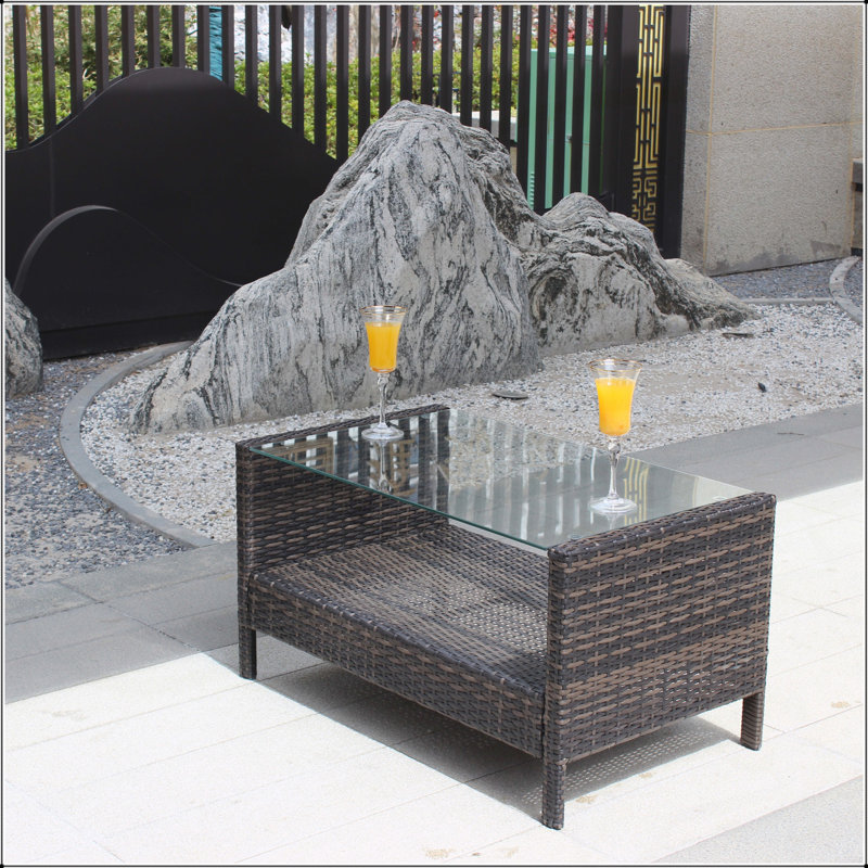 Rectangular Outdoor Coffee Table , 20.5 " W 34.6 " D