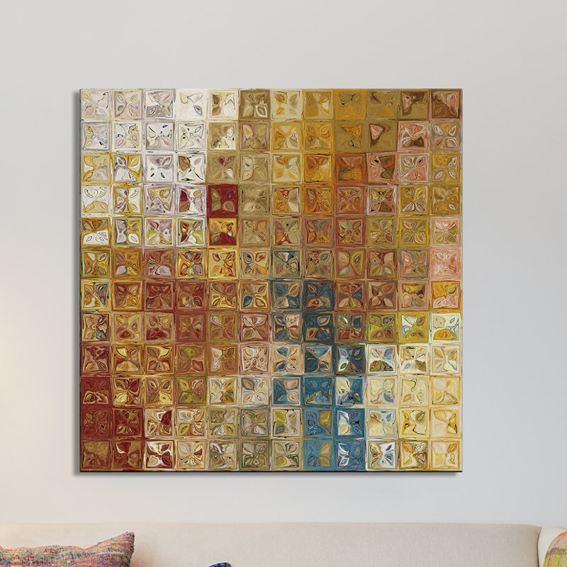 « tile art 5, 2013 », impression, H 18 po x l 18 po x P 1 po, Toile tendue