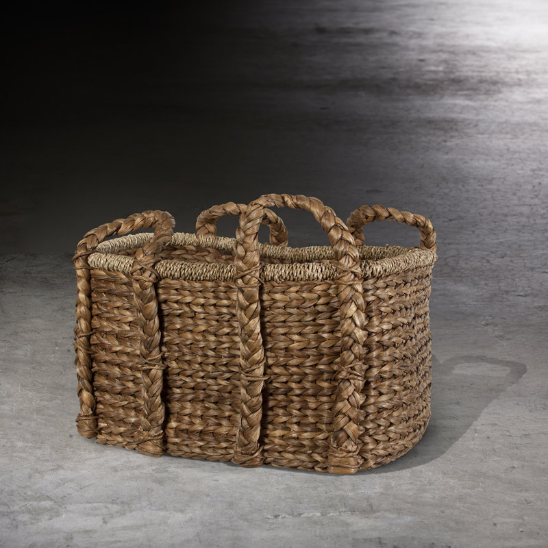 Panier en osier, L 24 po x l 19,5 po x H 14,5 po