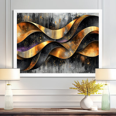 «Geometric Dark Fractal In Motion II», art mural sur toile Fractals