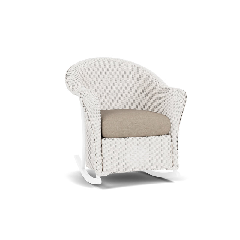 Reflections Outdoor Rocker Chair, Demo Oatmeal, White