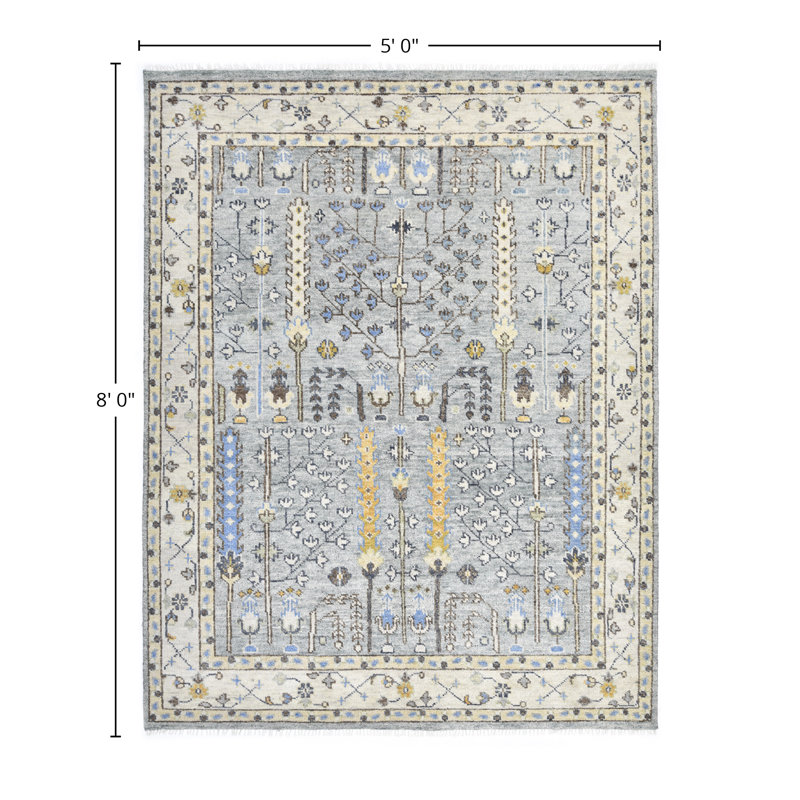 Sydney Floral Area Rug, Rectangle 5' x 8'