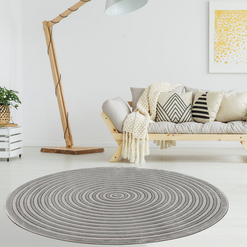 Abstract Indoor / Outdoor Area Rug, Round 170 cm