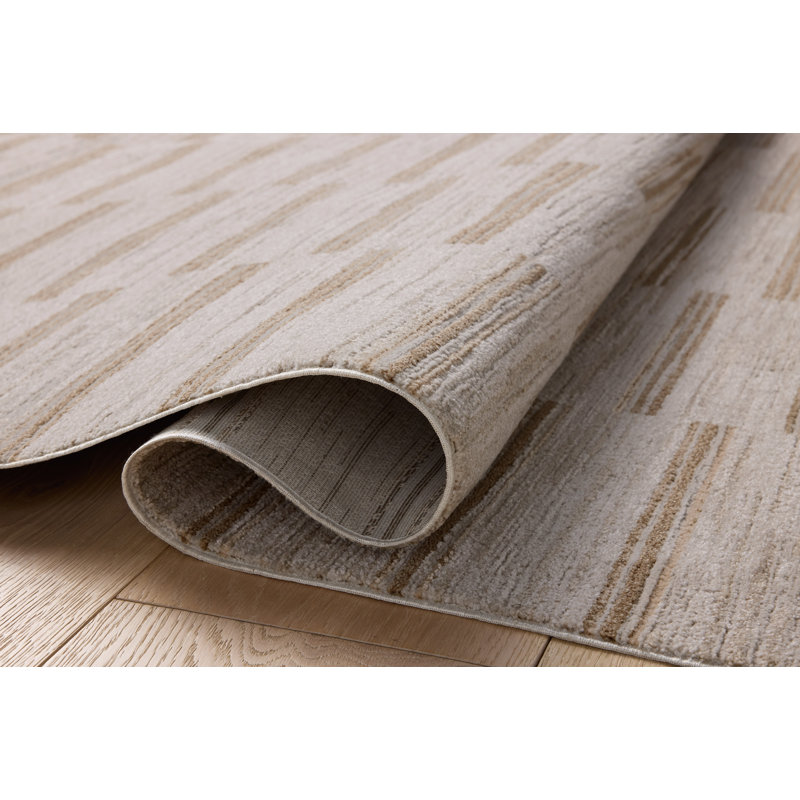 Amber Lewis x Loloi Cali Ivory / Tobacco Area Rug, Rectangle 7'10" x 10'