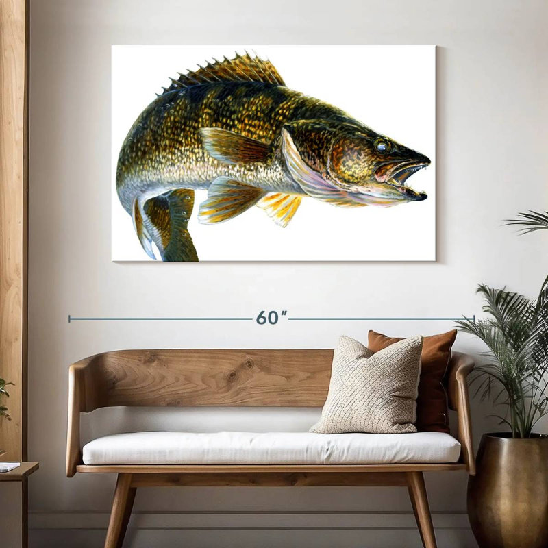 Break Line Walleye, 32" H x 48" W