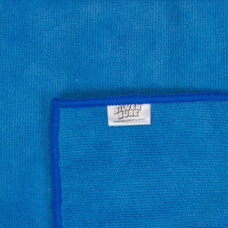 SILVADUR Antimicrobial Cleaning Cloth (Pack of 12), Blue