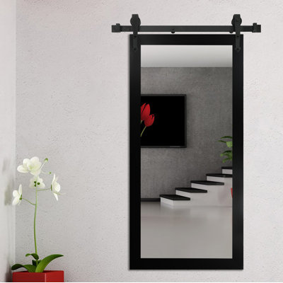 Neace Solid Wood Flat Wall Mirror
