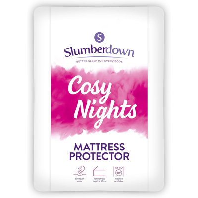 Cosy Nights Mattress Protector – Soft Touch, Breathable & Hypoallergenic Cover with Hollow Fibre Filling – Machine Washable Bed Protection