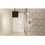 Porte de douche coulissante double Premium avec verre trempé et cadre en aluminium pour une salle de bain élégante-112568735