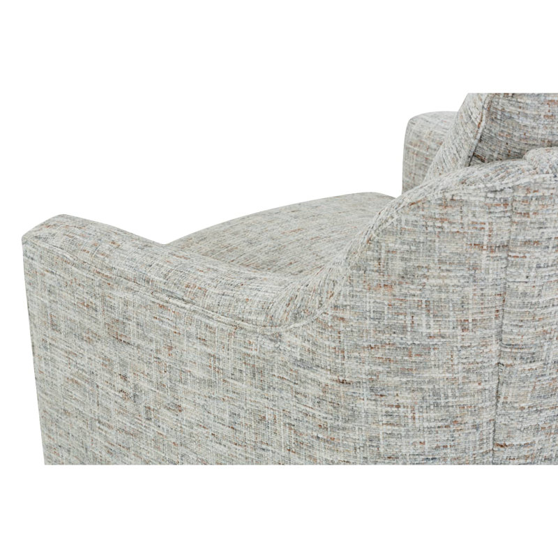 Hollins Swivel Chair, Gray Polyester