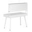 Techni Mobili Study Computer Desk With Storage & Magnetic Dry Erase White Board, White
