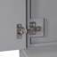 Ensemble de meuble-lavabo avec lavabo en céramique, armoire de rangement abondante, 2 portes à fermeture douce et 5 tiroirs