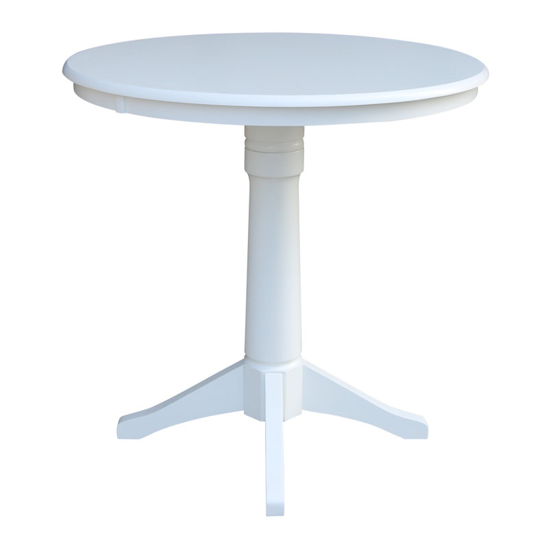 Table de salle à manger Gianluka, Blanc, H 35,9 po x L 36 po x l 36 po