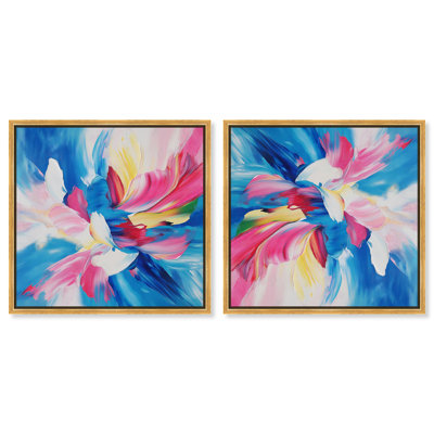 «Whimsical Whirl», ensemble de toiles abstraites par Art Remedy