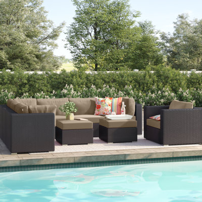 Convene 9 Piece Outdoor Patio Sectional Set