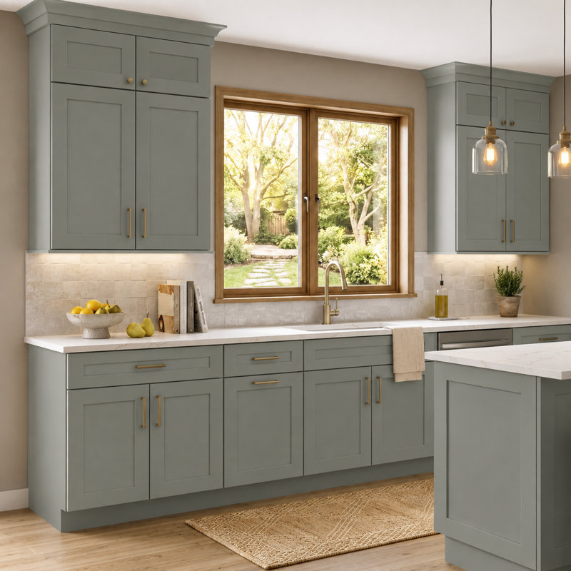 Dwelling Essentials Whitlam Door Sample, Fern