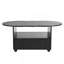 Table basse flexible de style crème avec 2 roues de frein-1702560852