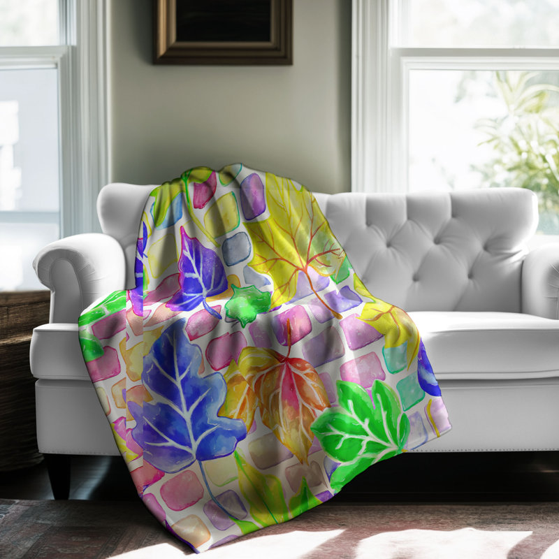 Brick Bloom - couverture sherpa de qualité supérieure 1 pièce, Grand lit