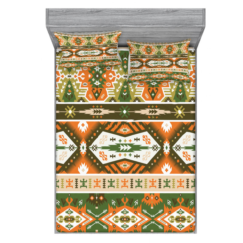 Microfiber Damask Sheet Set, Full Sheet Set + Fitted Sheet + 2 Pillowcases