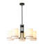 5-Light Cylinder Fabric Chandelier 