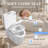 One-Piece Elongated Toilet 1.1/1.6 GPF Dual-Flush MaP 1000g with 17.13 in. ADA Comfort Seat, Ceramic Glazed Surface(Soft Close Seat Included), WaterSense Certified, Glossy White-88272606