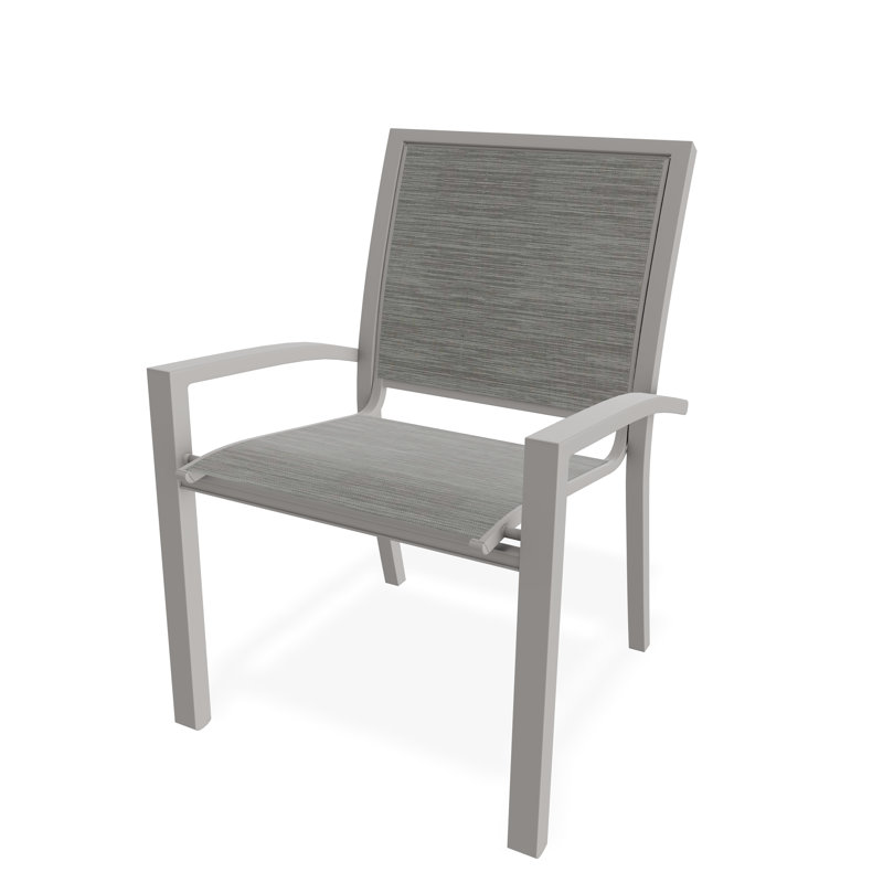 Kendall Outdoor Dining Chair, Warm Gray, Sicily