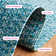 Tapis tressé Trombley 201 en bleu sarcelle / vert