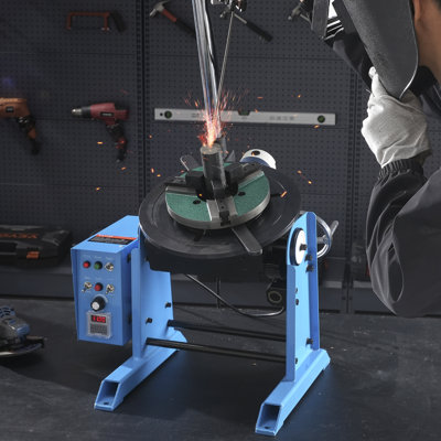 Positionneur rotatif de soudage 50 kg, table tournante de soudage 0-90 ° positionnant 0,5-6 tr / min 120 W