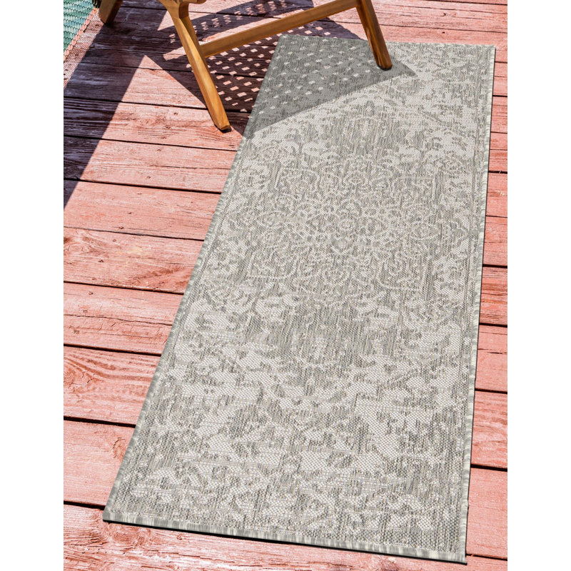 Tapis intérieur / extérieur Jill Zarin, Tapis de couloir 2 pi x 8 pi