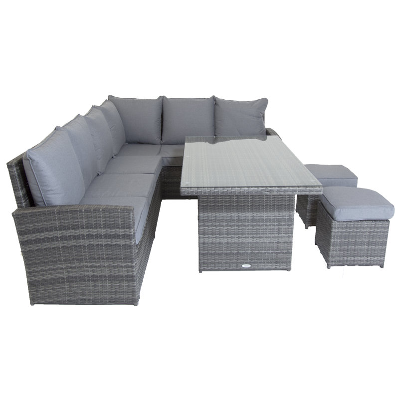 Milano 6 Seater Dining Set with Cushions