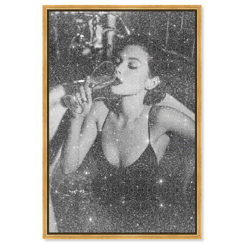 Darkened Glow Print by Oliver Gal, 37"H x 25"W, Gold Floater Frame