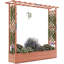 Wooden Elevated Garden Planter With Trellis