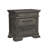Genuta Sleigh Storage 3PC Bedroom Set In Charcoal-972842311